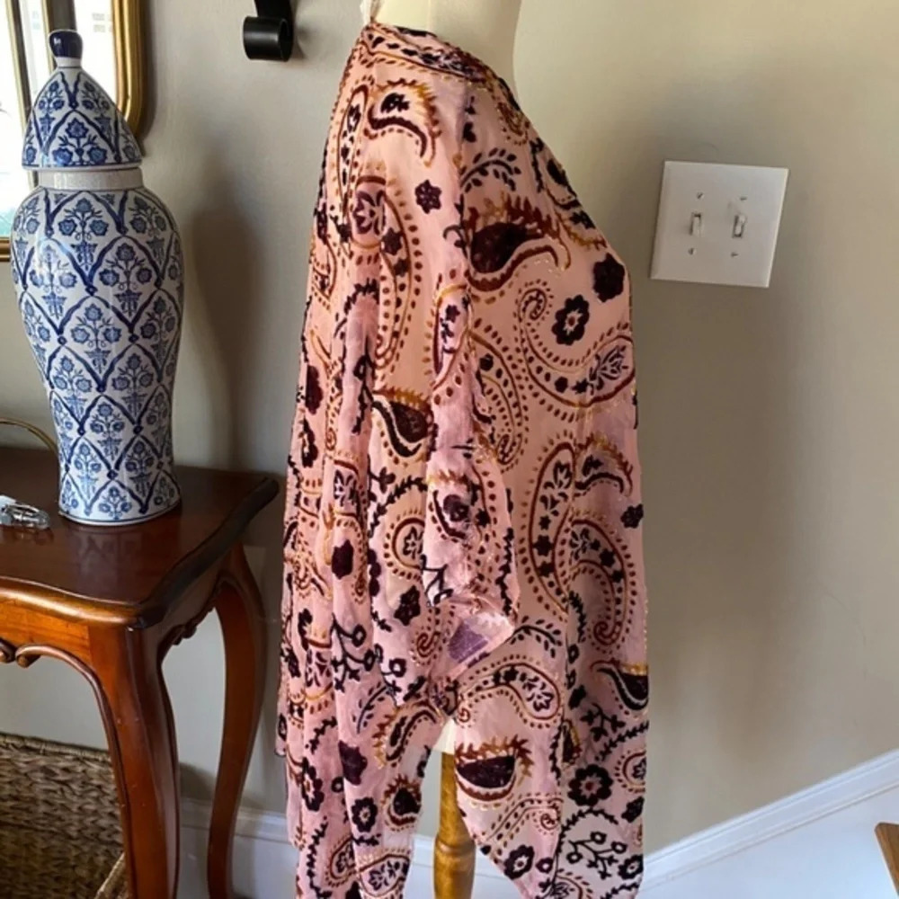 Japna Velvet Burnout Kimono Small - Picture 7 of 9